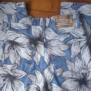 Levi's × Farm Rio 24 Ribcage Straight Floral Jeans